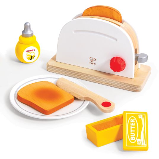Hape Play kitchen appliance pop-up toaster set