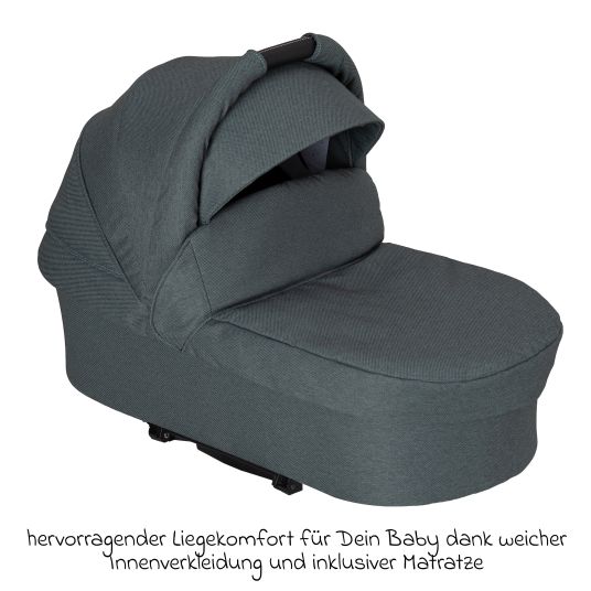 Hartan 2in1 Kombi-Kinderwagen-Set Racer GTS bis 22 kg belastbar mit Falttasche Trend, Mückennetz, Regenschutz, Schnullerkette & Spieltier - Animal Stars