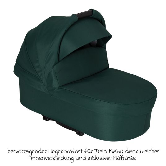 Hartan 4in1 Kombi-Kinderwagen-Set Racer GTS bis 22 kg belastbar mit Falttasche Trend, Babyschale Pebble Pro, Isofix-Basis FamilyFix3, Mückennetz, Regenschutz, Schnullerkette & Spieltier - Panda Family