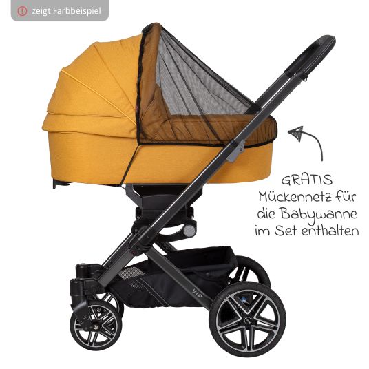 Hartan 4in1 Kombi-Kinderwagen-Set Racer GTS bis 22 kg belastbar mit Falttasche Trend, Babyschale Pebble Pro, Isofix-Basis FamilyFix3, Mückennetz, Regenschutz, Schnullerkette & Spieltier - Panda Family