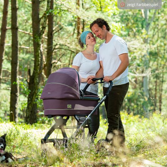 Hartan 4in1 Kombi-Kinderwagen-Set Rockit IT GTR bis 22 kg belastbar mit Falttasche Trend, Babyschale Pebble Pro, Isofix-Basis FamilyFix3, Mückennetz, Regenschutz & Spieltier - Toffee