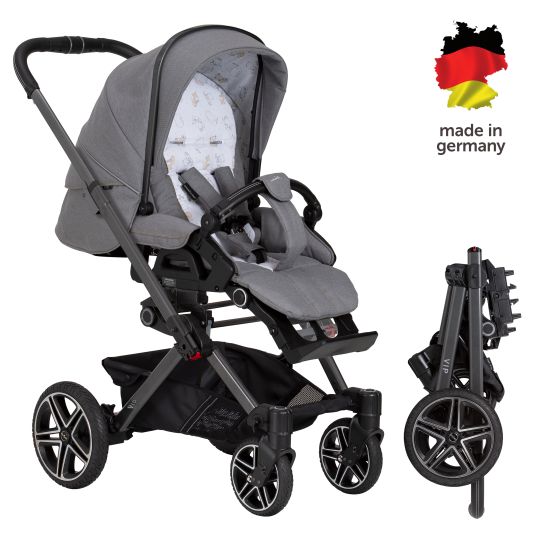 Hartan Buggy & pushchair Vip GTS up to 22 kg load capacity with telescopic push bar incl. rain cover - Little Zoo