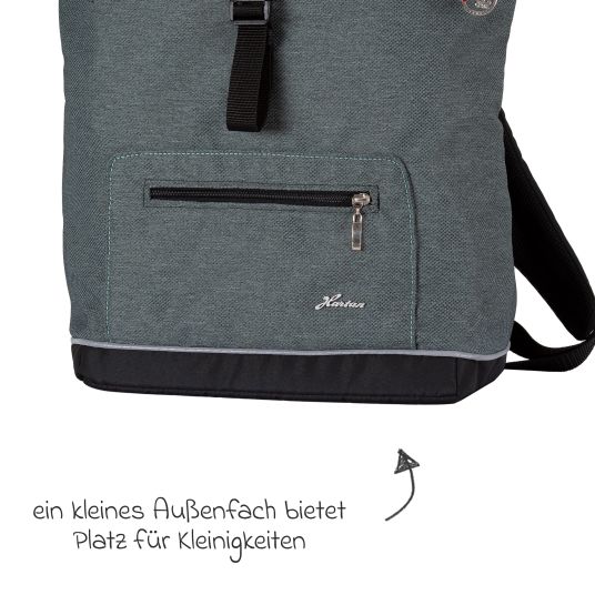 Hartan Wickelrucksack Space Bag Casual Rolltop inkl. Wickelauflage, Schmutztasche & Flaschenhalter - Animal Stars