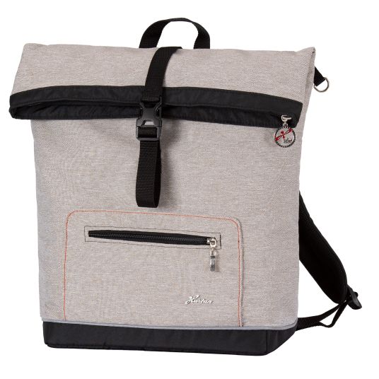 Hartan Wickelrucksack Space Bag Casual Rolltop inkl. Wickelauflage, Schmutztasche & Flaschenhalter - Hedgehog Love