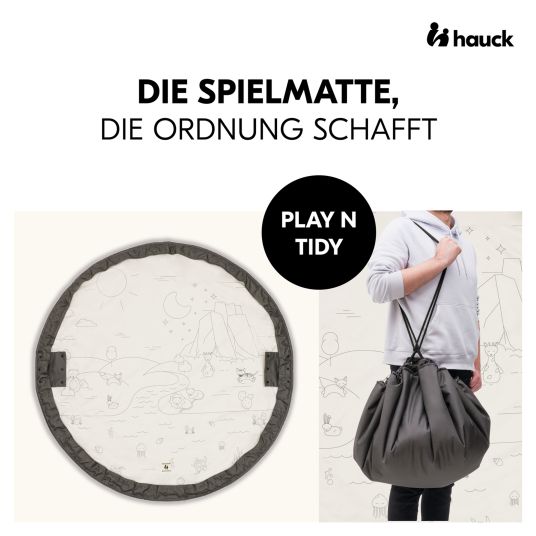 Hauck 2in1 play mat and tidy bag Play N Tidy - Dark Grey