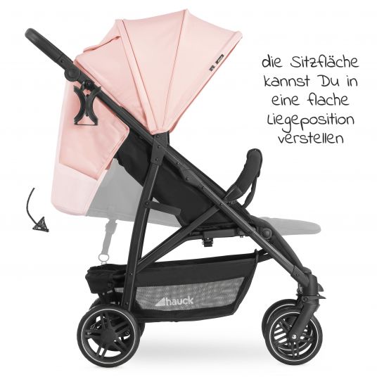 Hauck 3in1 stroller set Rapid 4R Plus Trioset (up to 25 kg) incl. infant carrier Comfort Fix - Rose