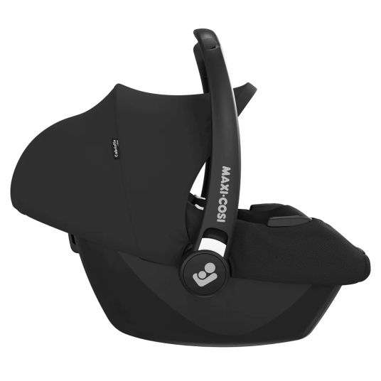 Hauck Set passeggino 3in1 Saturn R Trio Set - incluso Cabriofix Maxi-Cosi i-Size, adattatore + giocattolo appeso e palla con sonaglio GRATIS - Nero Melange