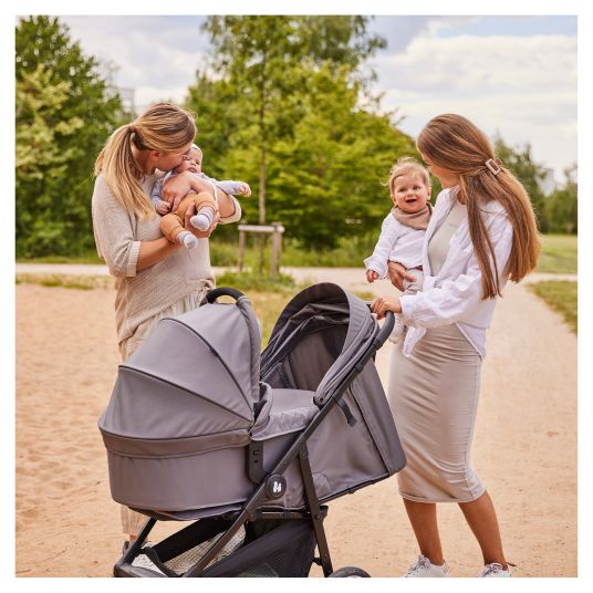 Hauck Set di passeggini 3in1 Shop N Care Trio Set con seggiolino auto Drive N Care - Grigio