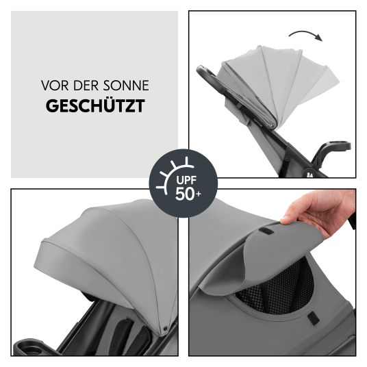 Hauck Set di passeggini 3in1 Shop N Care Trio Set con seggiolino auto Drive N Care - Grigio