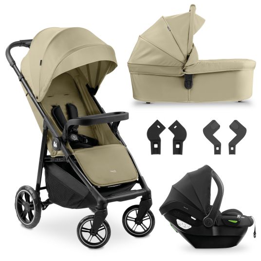 Hauck Set passeggino 3in1 Shop N Care Trio Set con seggiolino auto Drive N Care - Olive