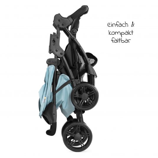 Hauck 3in1 Stroller Set Shopper Trioset with Carrycot, Car Seat and Stroller (up to 25 kg) - Blue
