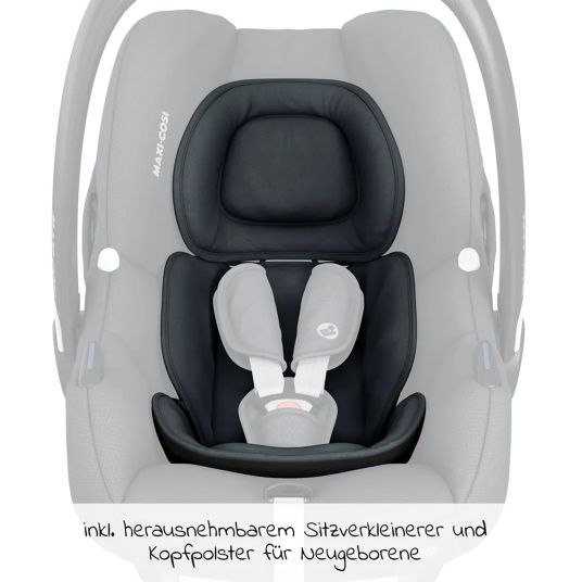 Hauck Set passeggino 3in1 Walk N Care Air Trio Set con Maxi-Cosi i-Size Cabriofix e pacchetto accessori XXL - Grigio scuro