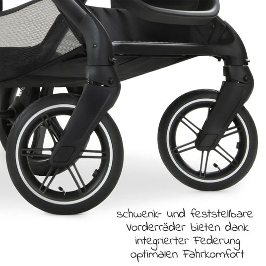 Hauck 3in1 stroller set Walk N Care Air Trio Set incl. Maxi-Cosi i-Size Cabriofix & XXL accessory set - Black