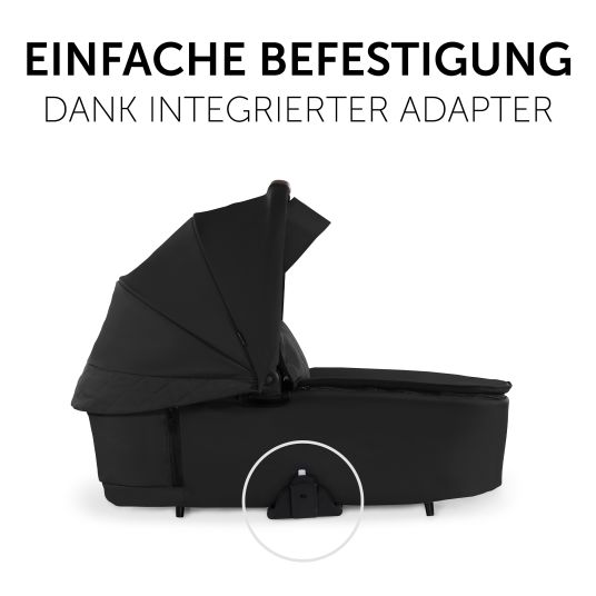 Hauck 3in1 Kinderwagen-Set Walk N Care Trio Set inkl. i-Size Babyschale Drive N Care & XXL Zubehörpaket - Black