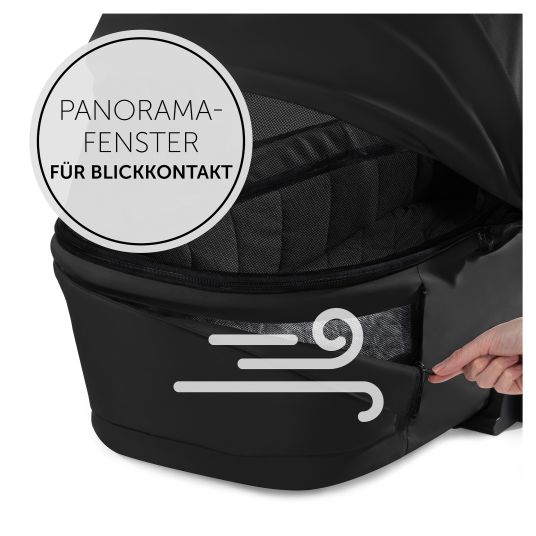 Hauck 3in1 Kinderwagen-Set Walk N Care Trio Set inkl. i-Size Babyschale Drive N Care & XXL Zubehörpaket - Black