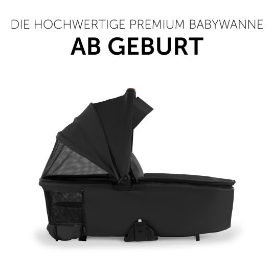 Hauck 3in1 Kinderwagen-Set Walk N Care Trio Set inkl. Maxi-Cosi i-Size Cabriofix & XXL Zubehörset - Black