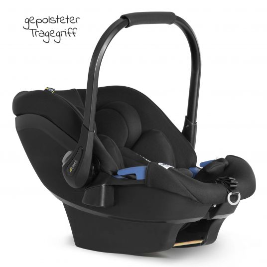 Hauck 4in1 Kinderwagen-Set Vision X Duoset Black inkl. i-Size Babyschale, Isofix Basis und XXL Zubehörpaket - Melange Beige