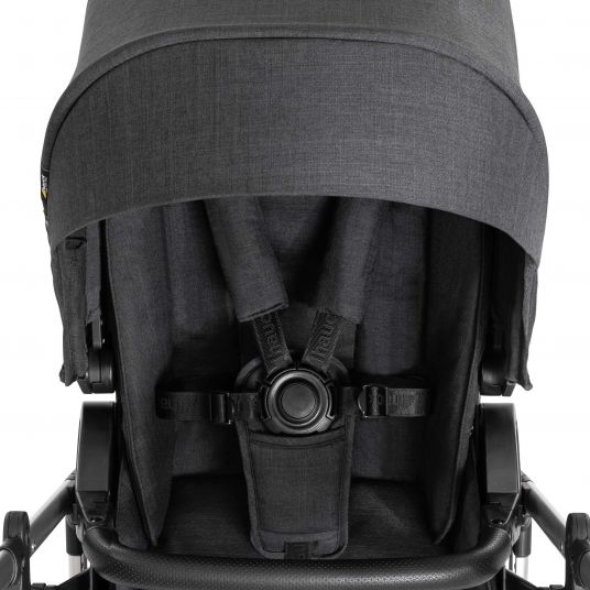 Hauck Set di passeggini 4in1 Vision X Duoset Black con marsupio i-Size, base Isofix e pacchetto accessori XXL - Nero Melange