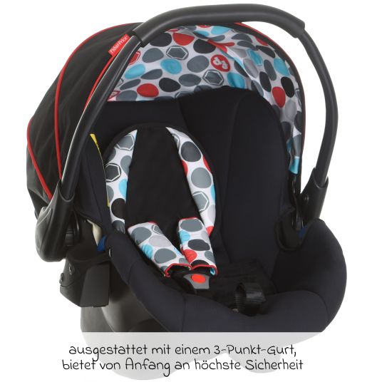 Hauck 4in1 Kinderwagen-Set Walk N Care Air Trio Set inkl. Babyschale Comfort Fix & Isofix Base & XXL Zubehörset - Black