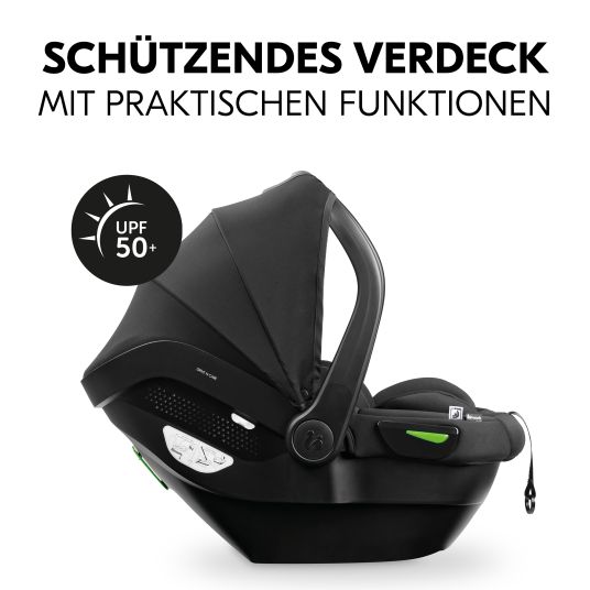 Hauck 4in1 stroller set Walk N Care Air Trio Set incl. i-Size infant car seat & Isofix Base & XXL accessory set - Black