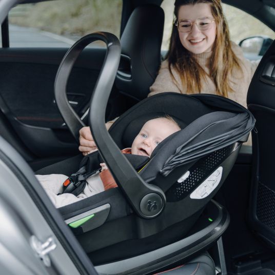 Hauck 4in1 stroller set Walk N Care Air Trio Set incl. i-Size infant car seat & Isofix Base & XXL accessory set - Dark Grey