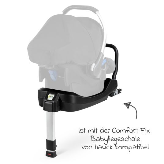 Hauck 4in1 stroller set Walk N Care Trio Set incl. infant car seat Comfort Fix & Isofix Base & XXL accessory set - Black