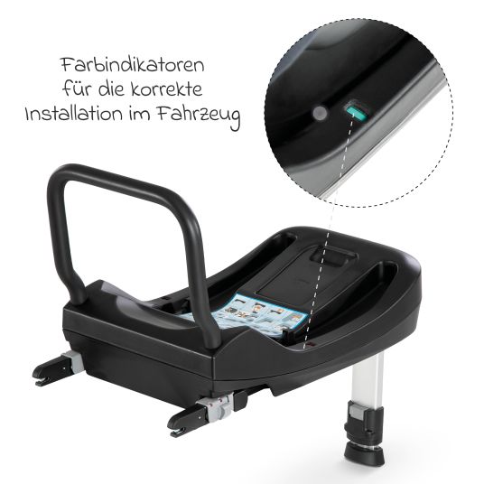 Hauck 4in1 Kinderwagen-Set Walk N Care Trio Set inkl. Babyschale Comfort Fix & Isofix Base & XXL Zubehörset - Black