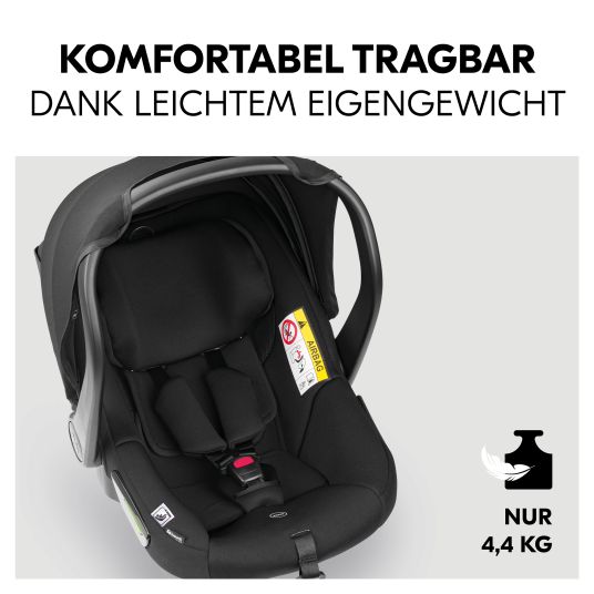 Hauck 4in1 Kinderwagen-Set Walk N Care Trio Set inkl. i-Size Babyschale & Isofix Base & XXL Zubehörset - Beige