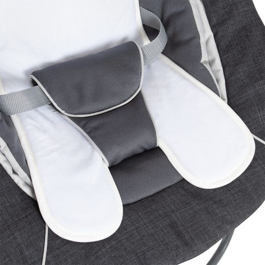 Hauck Alpha Plus Weiß Newborn Set Deluxe - 4-tlg. Hochstuhl + 2in1 Neugeboreneneinsatz (verstellbar) + Sitzpolster