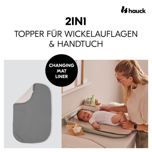 Hauck Topper per fasciatoi come Changing Mat - Grigio Scuro