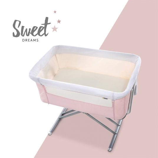 Hauck Baby side bed - Face to Me (also suitable for box spring beds) - Pink