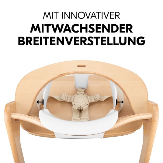 Hauck Baby-Sitz für Hochstühle Highchair Baby Seat (Rückenlehne und Schutzbügel) - White