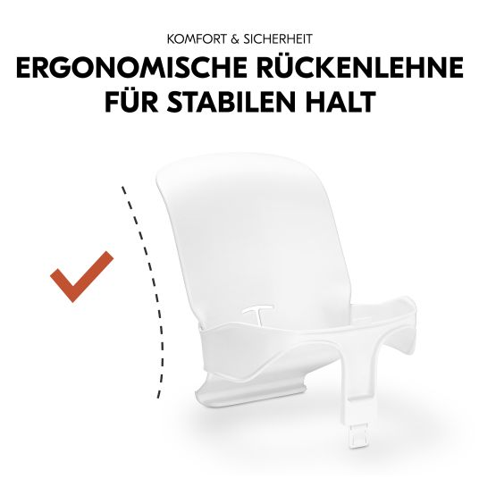 Hauck Baby-Sitz für Hochstühle Highchair Baby Seat (Rückenlehne und Schutzbügel) - White