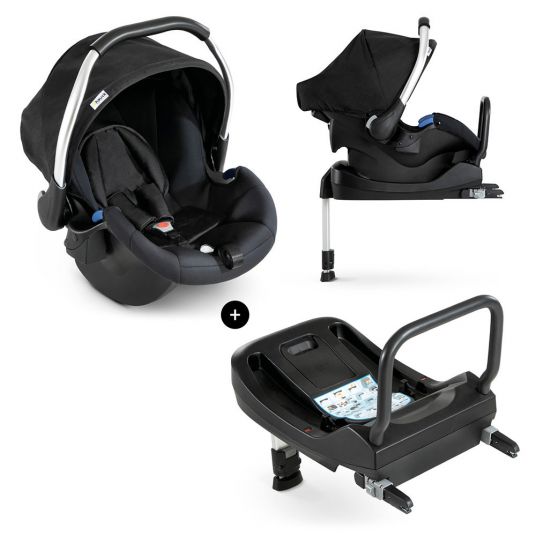 Hauck Babyschale Autositz Kindersitz Zero Plus ab Geburt0-13 kg Schwarz 