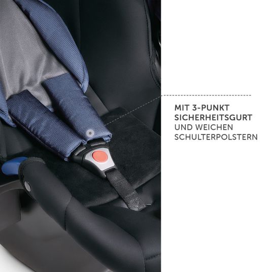 Hauck Set di fissaggio per seggiolino auto Comfort - inclusa base Isofix - Grigio Denim