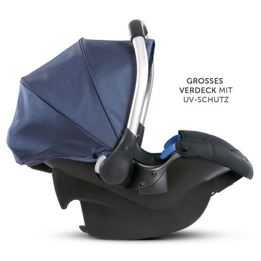 Hauck Baby car seat Comfort Fix Set - incl. Isofix base - Denim Grey