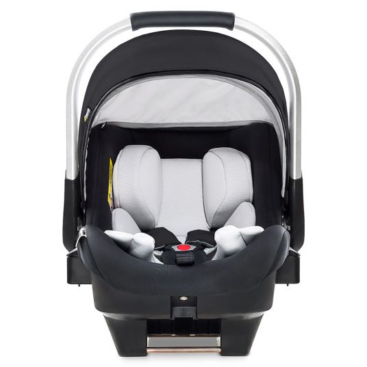 Hauck iPro Baby - i-Size (dalla nascita ai 18 mesi) con riduttore di seduta e cappottina parasole - Caviar