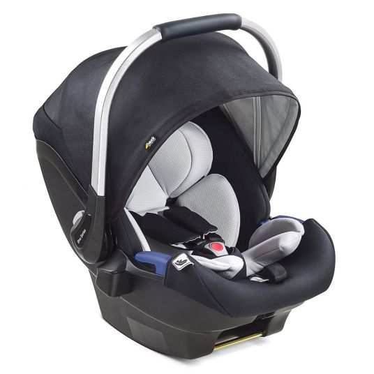 Hauck Baby car seat iPro Baby incl. Isofix base iPro Base - i-Size (from birth to 18 months) incl. seat reducer - Caviar