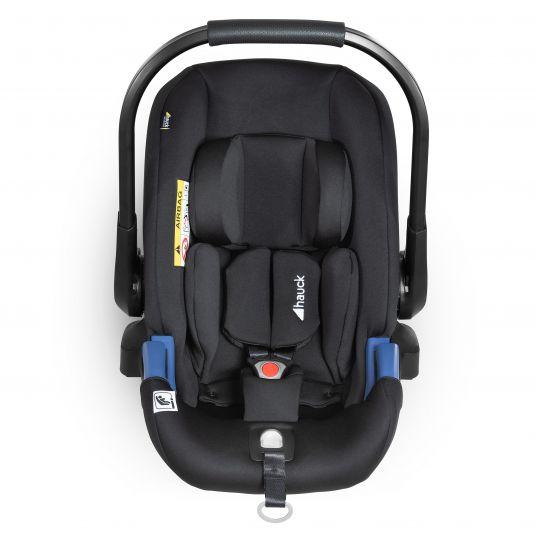 Hauck Babyschale Select Baby - i-Size (ab Geburt bis 18 Monate) inkl. Sitzverkleinerer und Sonnenverdeck - Black