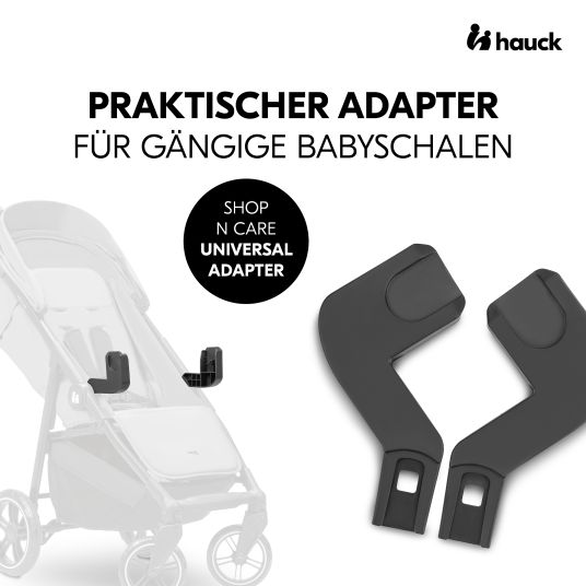 Hauck Babyschalen Adapter für Buggy Shop N Care - Black
