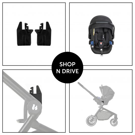 Hauck Baby car seat adapter for Move so Simply stroller - fits Comfort Fix and Select Baby car seats from Hauck