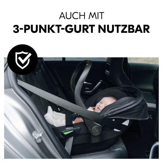 Hauck Set seggiolino auto Drive N Care Set i-Size (40 - 87 cm) con base Isofix + pacchetto di protezione GRATUITO, coperta e set di giocattoli Fehn - Orchidea