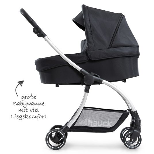Hauck Baby Carrycot for Eagle 4S Stroller - Black Grey