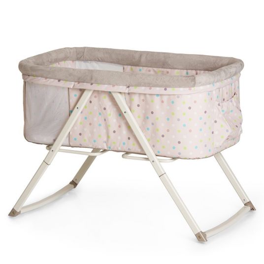 Hauck Additional bed Dreamer (foldable incl. mattress) - Multi Dots Sand