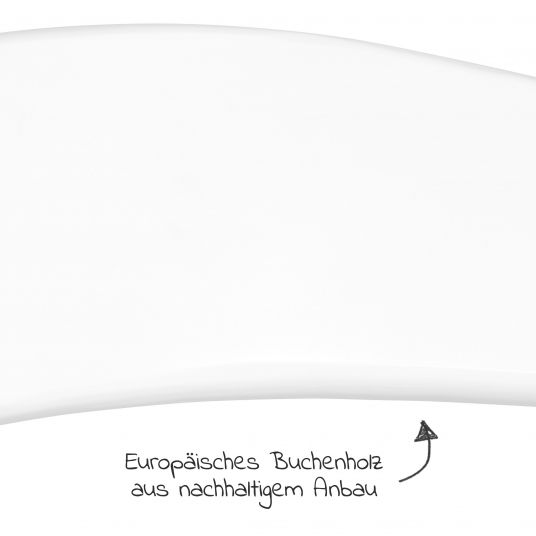 Hauck Beta Plus White Newborn Set - 5-pcs. high chair + attachment & rocker Premium, dining board, seat cushion - Nordic Grey