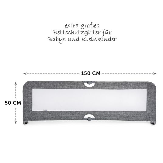 Hauck Bed guard Sleep'n Safe Plus XL 150 cm - Melange Grey