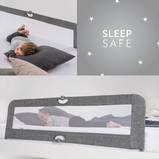 Hauck Protezione letto Sleep'n Safe Plus XL 150 cm - Grigio Melange