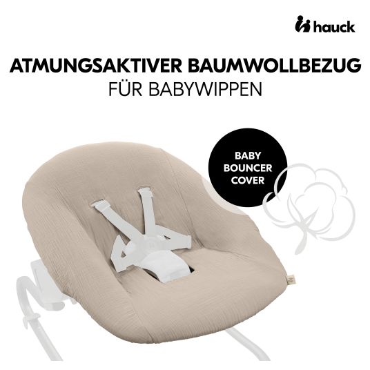 Hauck Cover for Alpha Newborn Bouncer (breathable & easily washable) - Beige