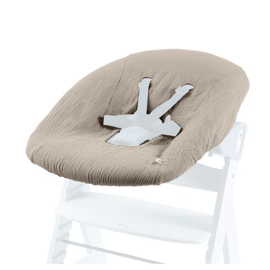 Hauck Bezug für Alpha Newborn Bouncer (atmungsaktiv & einfach waschbar) - Beige