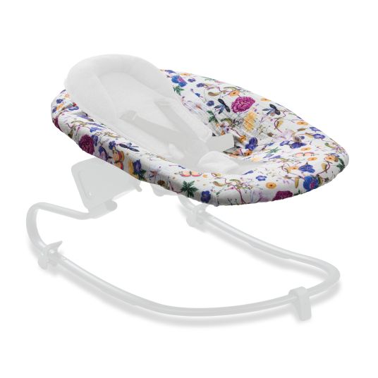 Hauck Cover for Alpha Newborn Bouncer (breathable & easily washable) - Floral Beige